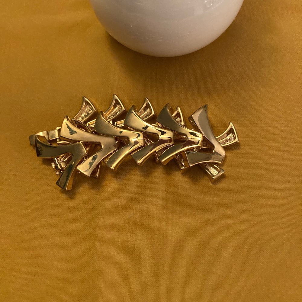 Gold metal bracelet